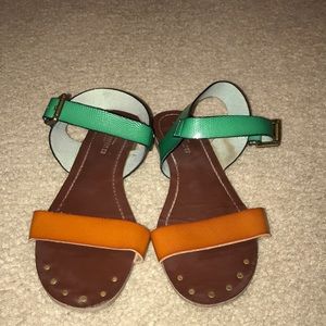 Mossimo brown and green sandal